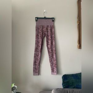 Gymshark camo collection, size S purple. Well worn in good condition.